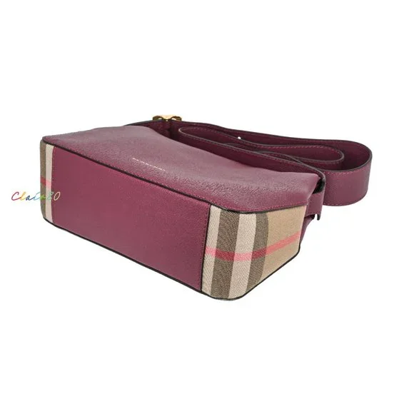 Burberry Helmsley House Check & Leather Cross Body Bag - Picture 5 of 9